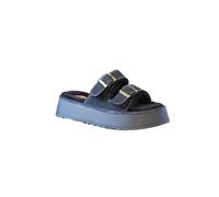 Platform Fashion Sandals with Faux Fur IVACHY Black 7.5