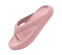 Platform Flip Flops Womens,Womens Shower Slippers,Lightweight Bathroom Slippers Soild Color Comfortable Thong Sandals Toe-Post Soft Soles Slippers Durable Lounge Thong Sandals For Home