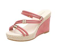 Platform Heels For Women Women's Wedge Hollow Out Strap Shoes Slip Thick Soled Toe Backless Ankle Strap Sandals (Red, 6)