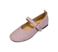 Platform Loafers for Women Black Womens Shoes Casual Shoes Women Size 8 Mesh Ballet Buckle Strap Sparkly Ballerina Breathable Summer Dress Womens Sandals Big Kids Casual Boys (Pink,6)