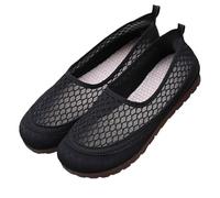 Platform Loafers for Women Ladies Casual Shoes Casual Womens Shoes Size 9 Women Spring and Summer New Retro Leather Colour Blocking Breathable Mesh Sandals Soft Bottom Leisure Hollow Beach Wear Black