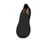 Platform Loafers for Women Ladies Summer Shoes Dark Wedges Shoes for Women Fly Weave Lightweight Casual Sneakers Breathable Comfortable Casual Earth Spirit (Black,7.5)