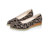 Platform Loafers for Women Summer Shoes Women Large Size Border Thick Bottom New Spring and Autumn Fashion Pointed Head Shallow Mouth Casual Fashion Slope with Single Shoes Hot High Heels Rose Gold