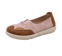 Platform Mary Janes Comfort Shoes Women UK Comfy Sandals Women's Spring And Autumn New Hundred Shoes Breathable Wear Casual Anti Slip Border Lazy Soft Bottom Round Head Casual Action for Men (Pink,36)