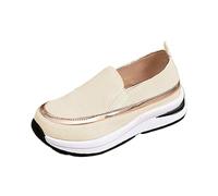 Platform Mary Janes Flat Black Shoes Women Sandals Size 8 Platform Shoes for Women Comfort Suede Top Casual Wedge Most Popular for Men (Beige,7.5)