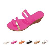 Platform Mules Women's Summer Sandals Women's Summer Elegant Modern Women's Sandals Comfortable Slippers Slip On Summer Mules Wedge Heel Women's Sandals Platform Women's Shoes for Mother's Day, hot