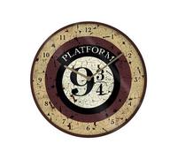 Platform Nine and Three Quarters Wall Clock Harry Potter Light Brown One Size