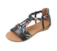 Platform Sandals Comfortable Stylish Sandals Casual Ankle Elastic Flip Flops Portable Slippers Versatile Sports Sandals Garden Shoes Water Sports Shoes Super Soft Non-Slip Pool Shoes, black, 4 UK