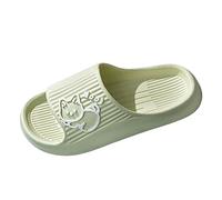 Platform Sandals for Women Sandals Size 7 2026 Summer Cute Slippers Female Wearing Anti Soft Sole Slippers Indoor And Outdoor Sliders Size 7 UK Women Yellow for Girls (Green,6.5)