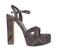 Platform Sandals in Mixed Viscose - female - Missoni - High Heel Sandals - Multicolor - 6 UK - Shoes 6 UK