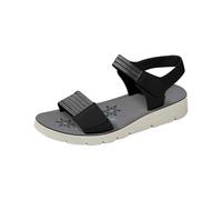 Platform Sandals Women's Summer Soft Sole Beach Sandals Comfortable Peep Toe Hollow Trekking Sandals Orthopaedic Leisure Sandals Sports Outdoor Summer Shoes Breathable Hiking Sandals, black, 4 UK