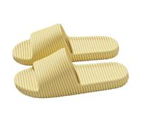 Platform Sandals Women's White Slippers Men Outdoor Summer Modern Casual Shoes Breathable Summer Sandals Super Soft Shower Shoes Cool Sandals Lightweight Beach Sandals Plain Slippers, yellow, 5 UK