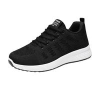 Platform Shoes for Women UK Running Shoes Breathable Mesh Footwear Comfort Soft Bottom Sneaker Lace Up Trainer Invisible Height Trainers Non Slip Sports Shoe Arch Support Athletic Shoe Dark Gray