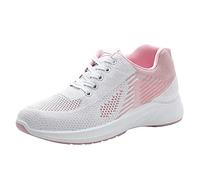 Platform Shoes for Women Womens Trainers Wide Fit Wedge Trainers Breathable Mesh Orthopedic Sneakers Casual Low Top Cushion Running Shoes Soft Bargain+Finds+Prime+Clearance+Today White 5.5