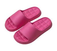 Platform Slippers For Women, Open Toe Slippers For Women Black, Comfortble Bath Slipper Slip On Thick Bottom Shower Slipper Lightweight Memory Foam Silent Shoes Everyday Casual Wear Beach Shoes