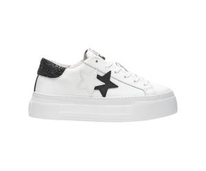 Platform Star Leather Trainers Elegant Comfort - female - 2STAR - Sneakers - White - 7 UK - Shoes 7 UK