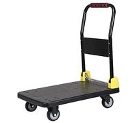 Platform Truck Foldable Push Hand Cart for Loading and Storage Platform Truck Trolley with 360 Degree Swivel Wheels Large Loading Capacity Push Cart Dolly (Color : Q 9)