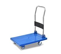 Platform Truck Push Cart Platform Hand Truck Folding Moving Trolley with Quiet Wheels for Warehouse Restaurants Small Cart 440lbs Weight Capacity Heavy Duty Hand Truck (