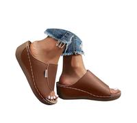 Platform Wedge Sandals for Women Dressy Summer Womens Cork Wedges Heels Slip on Platform Espadrilles Slides Fashion Orthopedic Sandals Comfortable Open Toe Casual Beach Shoes Dressy Shoes