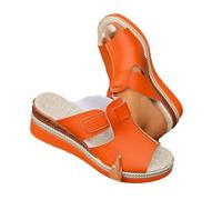 Platform Wedge Sandals for Women, Espadrilles Wedges Slip On Platform Sandals, Casual Summer Beach Slides, Open Toe Slippers for Summer Vacation
