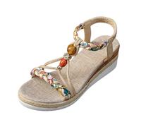 Platform Wedge Sandals Ladies Wedge Heel Platform Sandals Sole Wedges Bohemian Style Slides Sliders Flats Trendy Eco Friendly Organic Machine Washable Mothers Day Summer