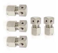 Plating Copper Slip Connector for Misting System, 3/8 inch,1500Psi 3/16 Four Hole Clog 5pcs