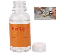 Plating Solution Gold Plating Solution, Gold Tools 24K 24K Gentle Jewelry Cleaner Solution Professional Fine and Fashion Gold Silver Deep Cleaning Solutions Ideal for Jewelry