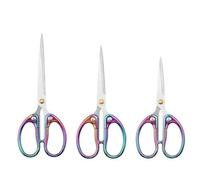 Plating Stainless Steel Household Cut Paper Scissors Sewing Scissors for Needlework Tailor Fabric(Style S)