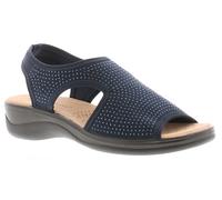 Platino Sophia Womens Wedge Sandals Navy, 7
