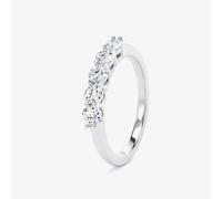 Platinum 0.35ct Brilliant Cut Diamond Five Stone Ring M5R01-007-035-PT-G-SI1 L