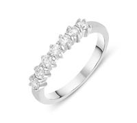 Platinum 0.35ct Diamond Wedding Half Eternity Ring - TITLE Platinum FEU-924