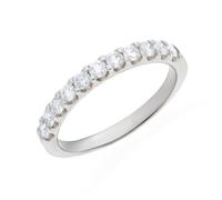 Platinum 0.50ct Diamond Harmony Half Eternity Ring BNN-410