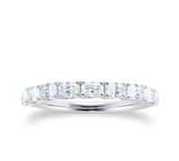 Platinum 0.74cttw Oval Cut Diamond Wedding Ring - Ring Size J