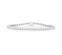 Platinum 3ct Diamond Certified Claw Set Bracelet