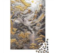 Platinum Cliffside Haven Jigsaw Puzzle for Adults, 1000 Pieces, 52x38cm/1000pcs, Quiet Home Activity, Evening Leisure And Puzzle Lovers