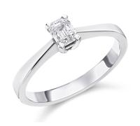Platinum Diamond Solitaire Engagement Ring - 1/2ct - G/SI2 - H05249