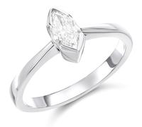 Platinum Diamond Solitaire Engagement Ring - 1/2ct - G/SI2 - H05433