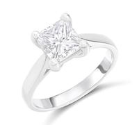 Platinum Diamond Solitaire Engagement Ring - 2.32ct - Certificated - H2061