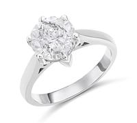 Platinum Diamond Solitaire Engagement Ring - 3.01ct - M/I2 - H3002