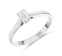 Platinum Diamond Solitaire Engagement Ring - 39pts - G/S1 - H03409
