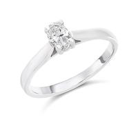 Platinum Diamond Solitaire Engagement Ring - 40pts - Certificated - H041113