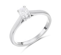 Platinum Diamond Solitaire Engagement Ring - 45pts - Certificated - H041231