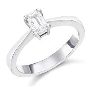 Platinum Diamond Solitaire Engagement Ring - 46pts - D/SI2 - H04355