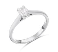 Platinum Diamond Solitaire Engagement Ring - 50pts - Certificated - H051254