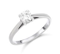Platinum Diamond Solitaire Engagement Ring - 50pts - G/SI1 - H05949