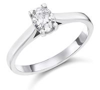Platinum Diamond Solitaire Engagement Ring - 50pts - G/SI2 - H05253