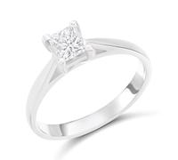 Platinum Diamond Solitaire Engagement Ring - 51pts - G/SI1 - H051185