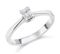 Platinum Diamond Solitaire Engagement Ring - 56pts - G/SI1 - H05475