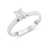 Platinum Diamond Solitaire Engagement Ring - 70pts - D/SI1 - H07751