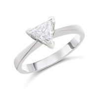 Platinum Diamond Solitaire Engagement Ring - 74pts - L/SI2 - H07752